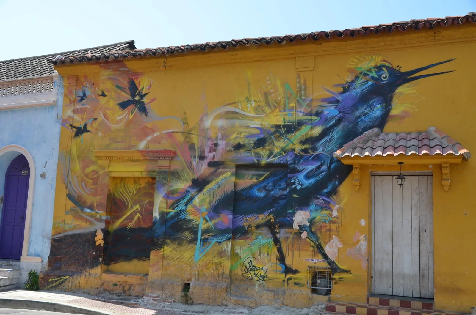Arte urbano de Getsemaní (Calle de la Sierpe y Calle de San Juan)