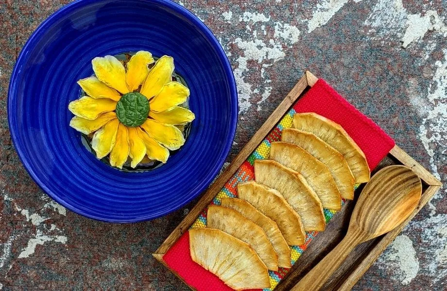 Plato de Celele con ingredientes del Caribe colombiano