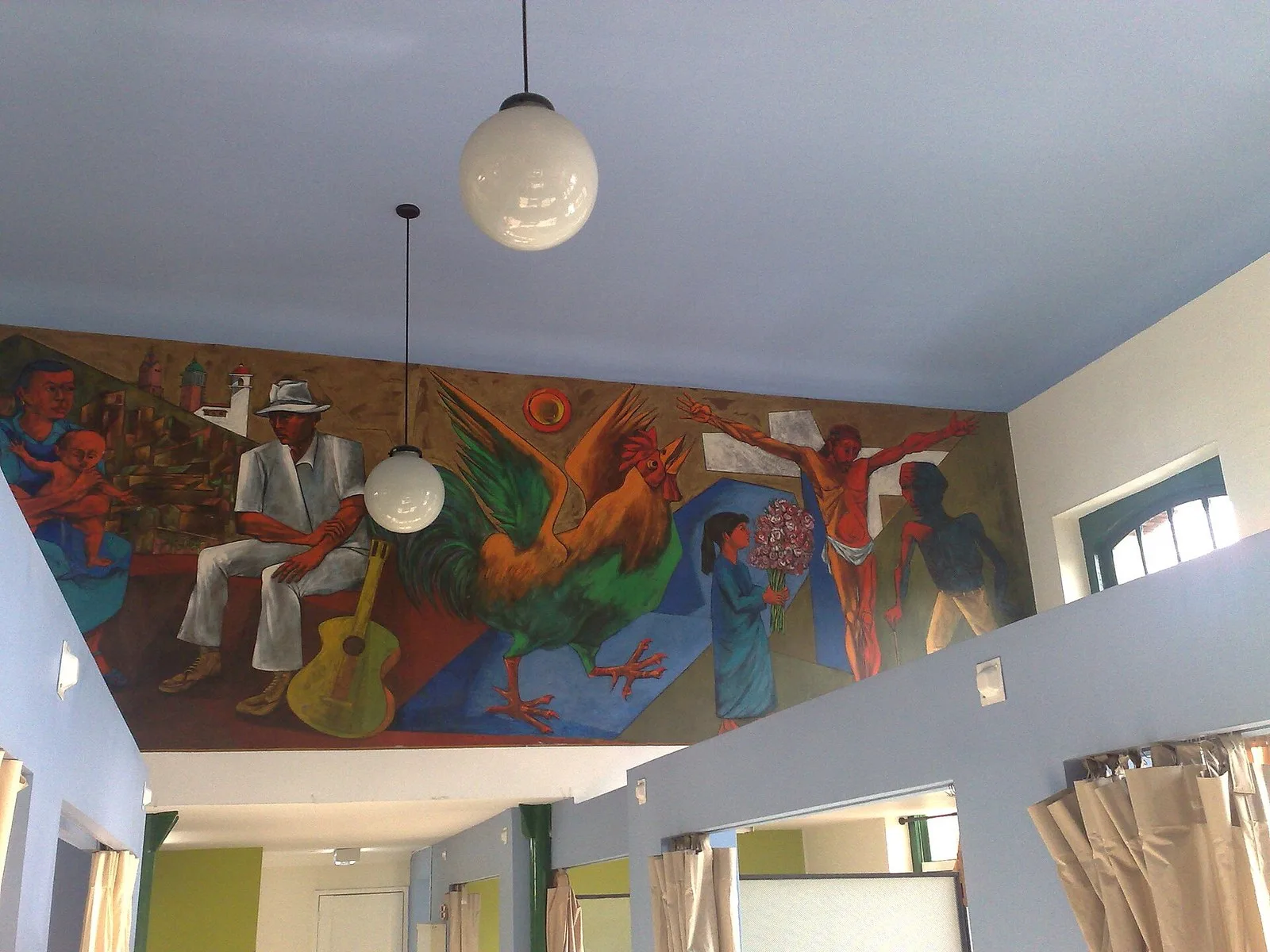 Mural en el bloque 5 del Hospital San Vicente Fundación